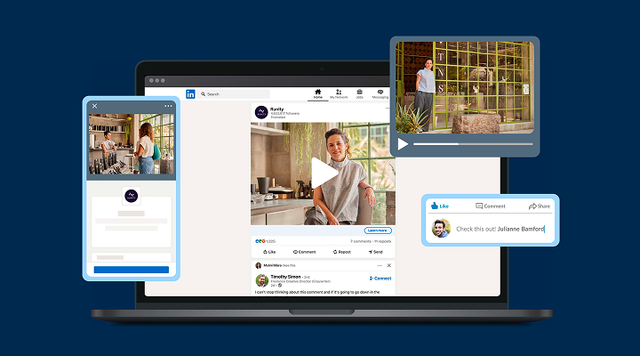 collage of Social media content displayed on multiple digital devices