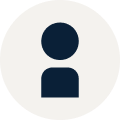 Minimalist User Profile Icon on Light Background