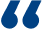 Illustration of enlarged blue quotation marks