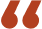Illustration of enlarged red quotation mark 