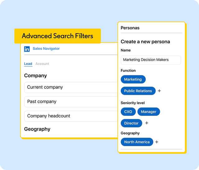 UI for advance search filters