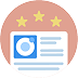 Illustration of profile with stars