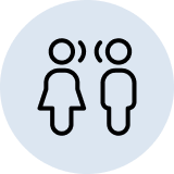 icon of two people talking